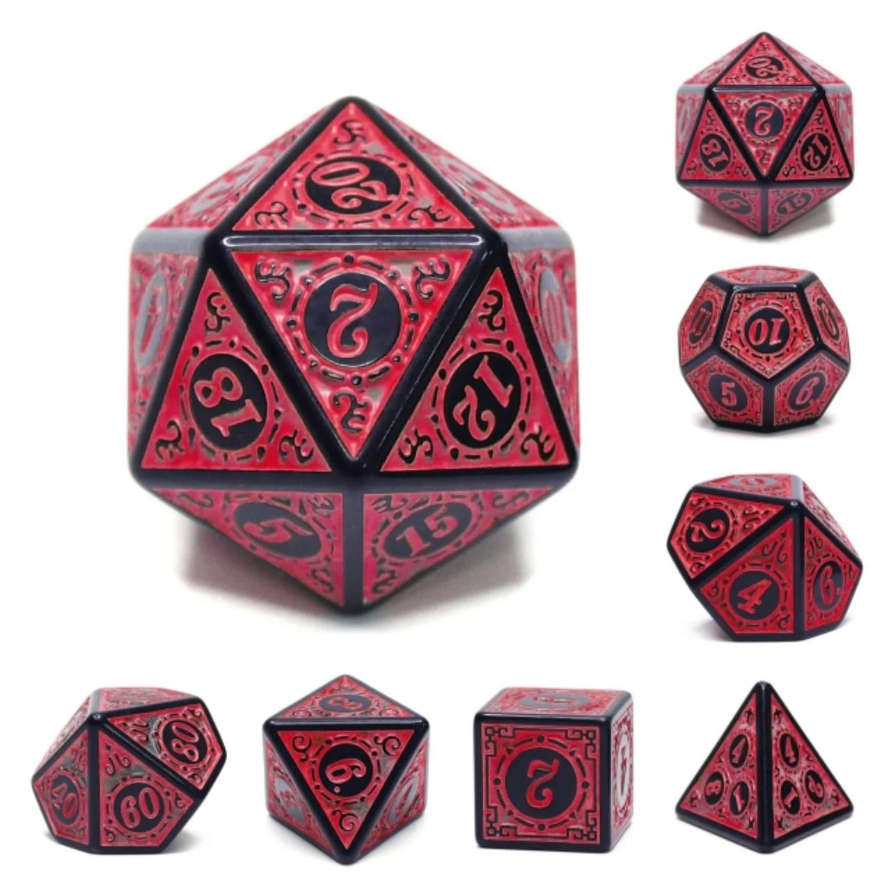 Foam Brain Games Magic Flame - Red RPG Dice Set 