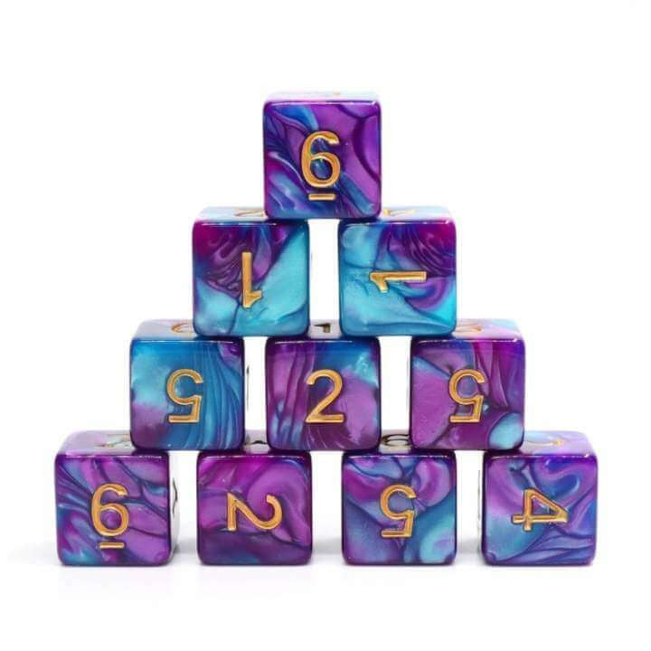 Foam Brain Games Mermaid Beach - 12 piece D6s