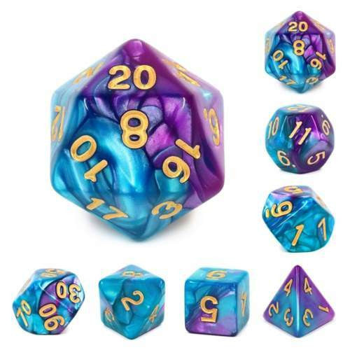 Foam Brain Games Mermaid Beach RPG Dice Set
