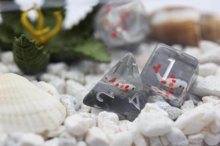 Foam Brain Games Misty Water Koi RPG Dice Set