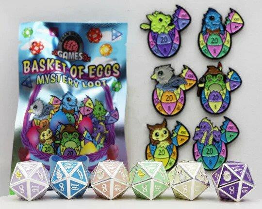 Foam Brain Games Mystery Loot Basket of Eggs