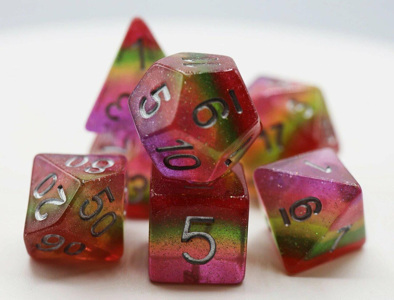 Foam Brain Games Pastel Lollipop RPG Dice Set