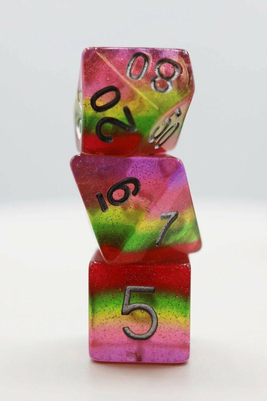 Foam Brain Games Pastel Lollipop RPG Dice Set
