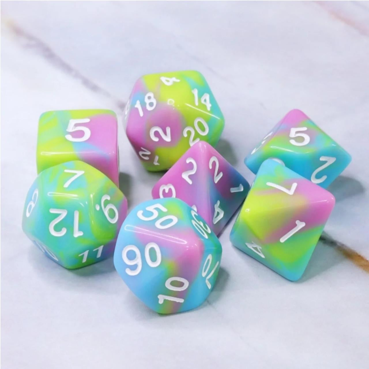 Foam Brain Games Pastel Punk RPG Dice Set