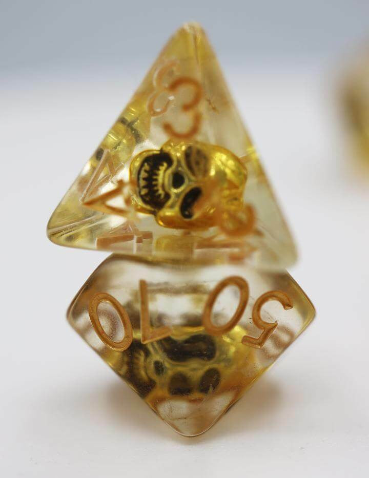 Foam Brain Games Pirate Skull RPG Dice Set