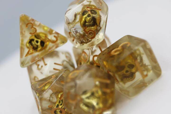 Foam Brain Games Pirate Skull RPG Dice Set