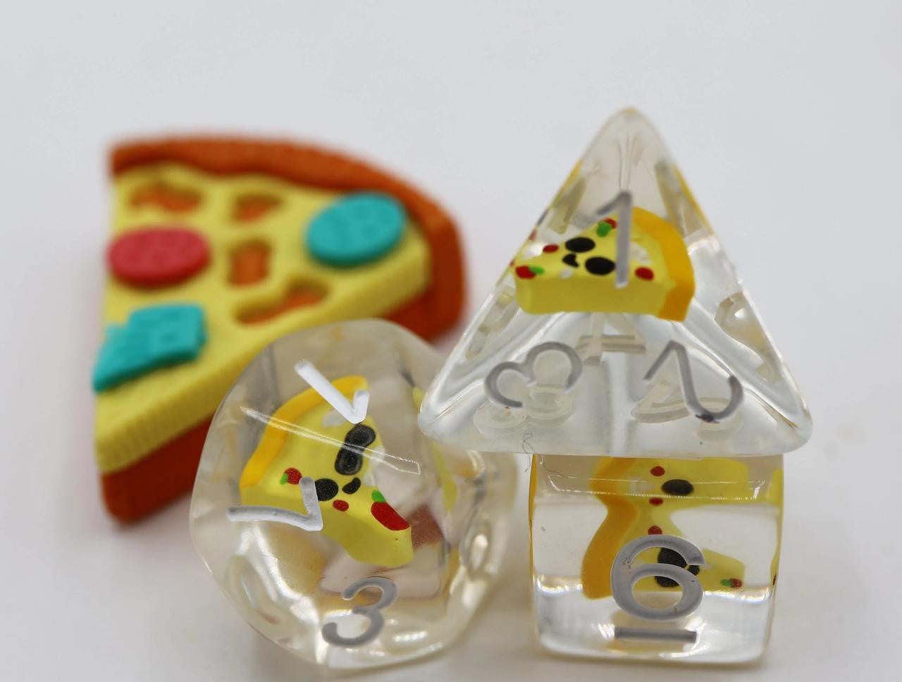 Foam Brain Games Pizza RPG Dice Set 