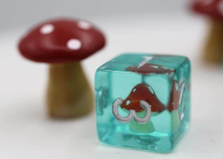 Foam Brain Games Power Up Mushroom RPG Dice Set