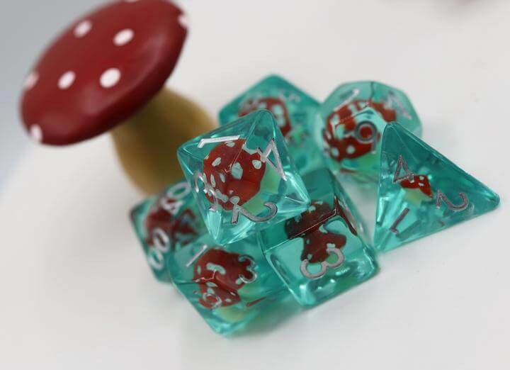 Foam Brain Games Power Up Mushroom RPG Dice Set