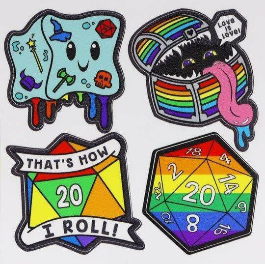 Foam Brain Games Pride Sticker Sheet