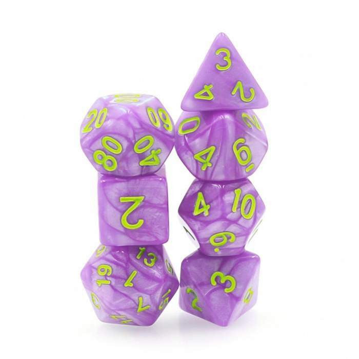 Foam Brain Games Purple People Eater RPG Dice Set