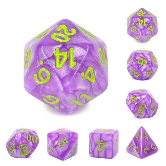 Foam Brain Games Purple People Eater RPG Dice Set