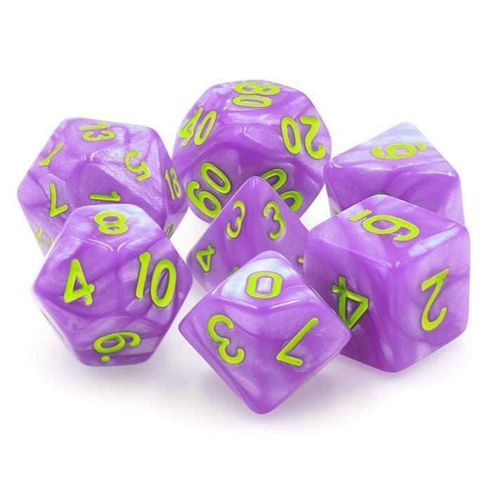 Foam Brain Games Purple People Eater RPG Dice Set
