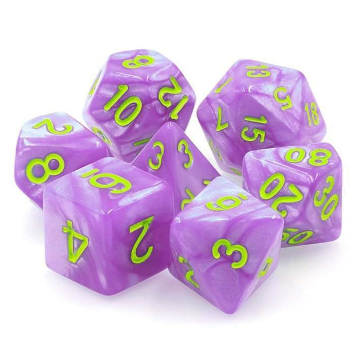 Foam Brain Games Purple People Eater RPG Dice Set