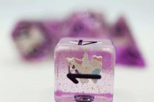 Foam Brain Games Purple Unicorn RPG Dice Set