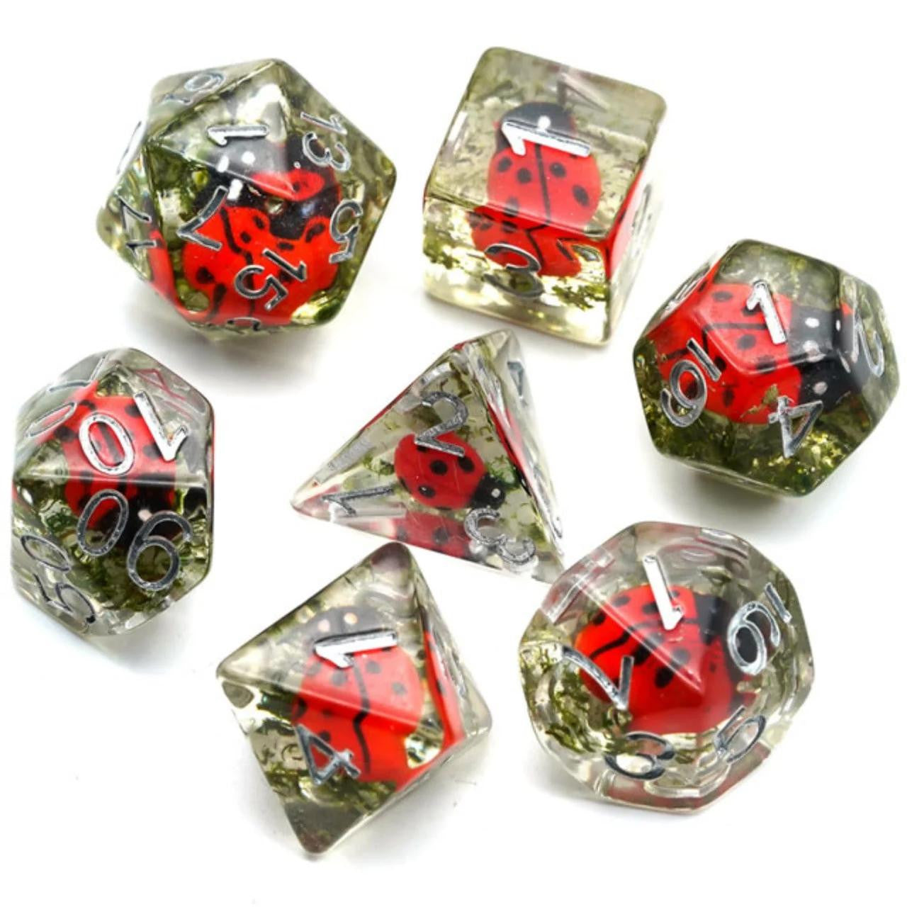 Foam Brain Games Red Ladybug RPG Dice Set 