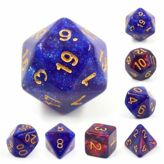 Foam Brain Games Rose Galaxy RPG Dice Set