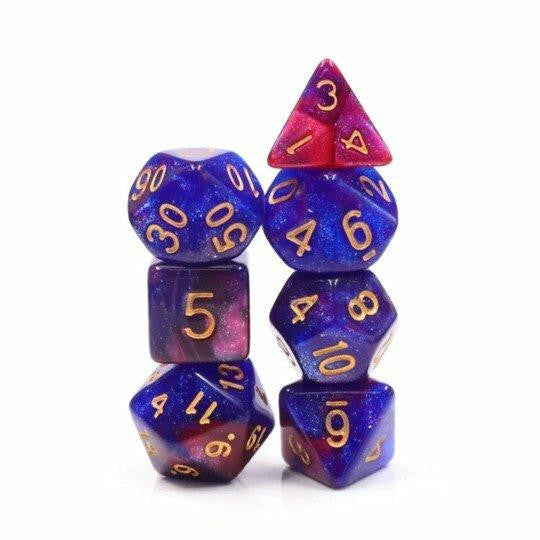 Foam Brain Games Rose Galaxy RPG Dice Set