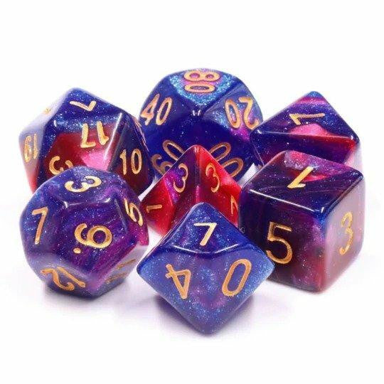Foam Brain Games Rose Galaxy RPG Dice Set