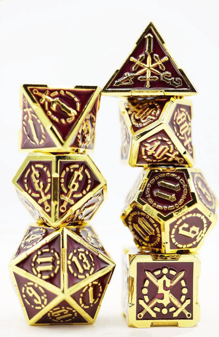 Foam Brain Games Royal Amethyst Sword RPG Metal Dice Set 