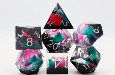 Sharp Edge Resin RPG Dice Set - Daytona