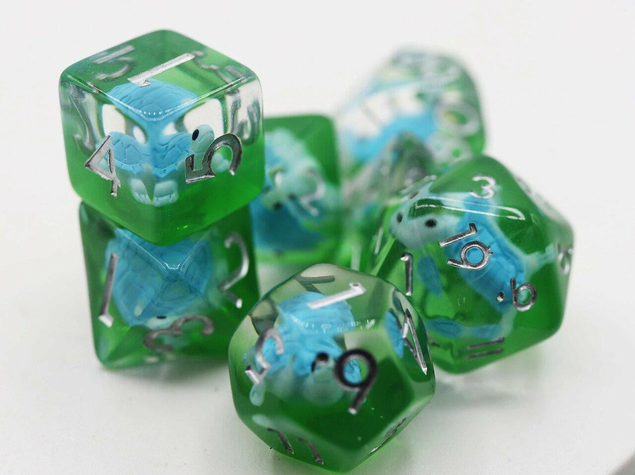 Foam Brain Games Splash Turtle RPG Dice Set
