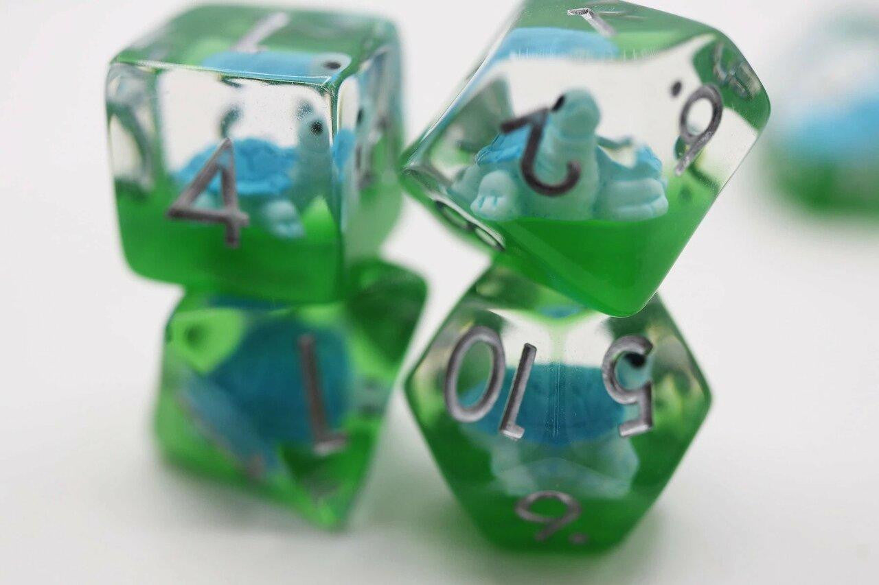 Foam Brain Games Splash Turtle RPG Dice Set