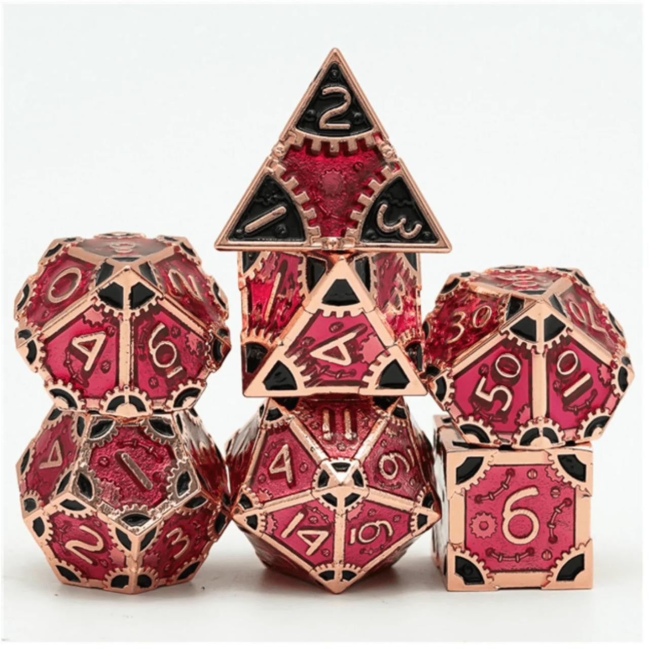 Foam Brain Games SteamPunk Bloody Queen RPG Metal Dice Set 