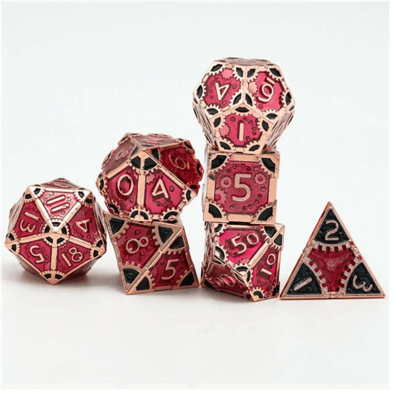 Foam Brain Games SteamPunk Bloody Queen RPG Metal Dice Set 
