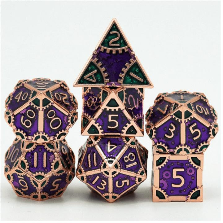 Foam Brain Games SteamPunk Evil Queen RPG Metal Dice Set