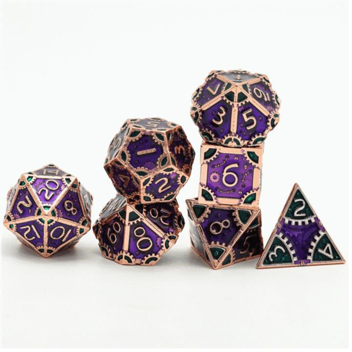 Foam Brain Games SteamPunk Evil Queen RPG Metal Dice Set