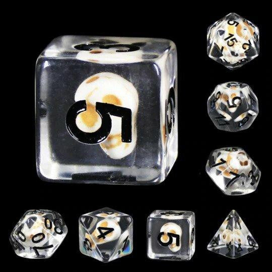 Foam Brain Games Stone Skull RPG Dice Set