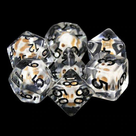 Foam Brain Games Stone Skull RPG Dice Set