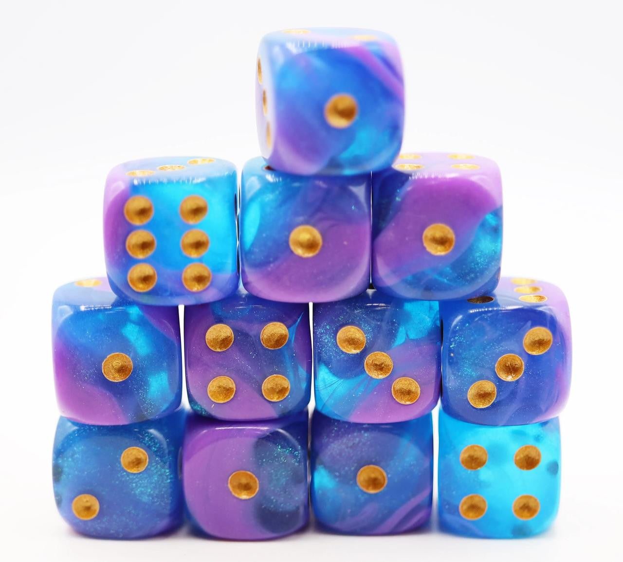 Foam Brain Games Stratus Glitter - 12 piece Pip D6's 
