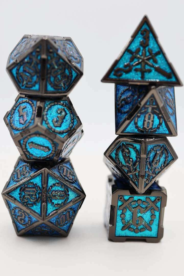 Foam Brain Games Sword of the Deep RPG Metal Dice Set