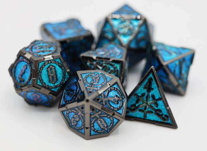 Foam Brain Games Sword of the Deep RPG Metal Dice Set