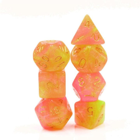 Foam Brain Games Tequila Sunrise RPG Dice Set