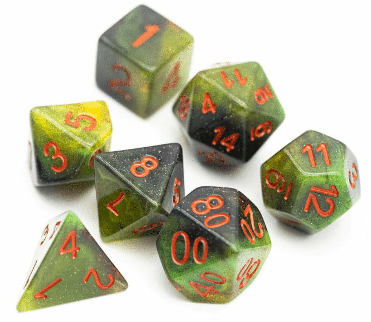 Foam Brain Games Toxic Swamp RPG Dice Set