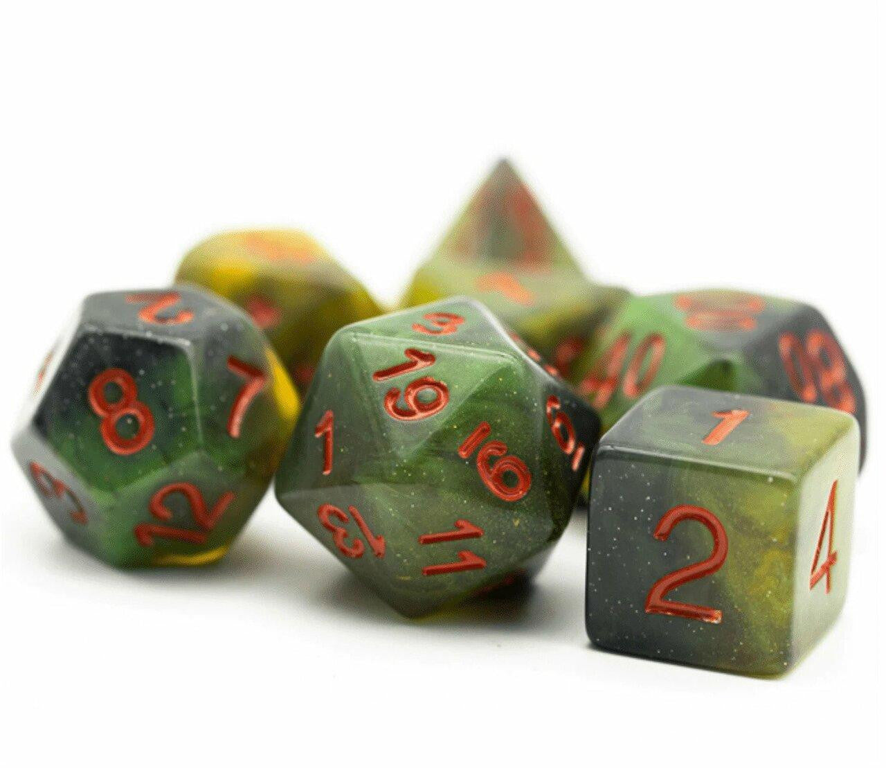 Foam Brain Games Toxic Swamp RPG Dice Set