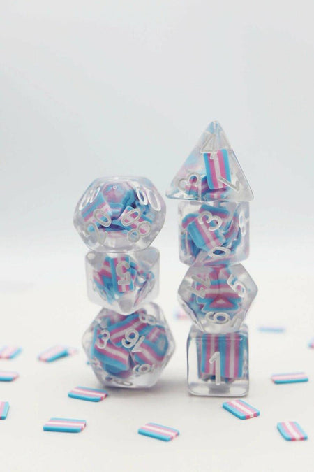 Foam Brain Games Transgender Flag RPG Dice Set