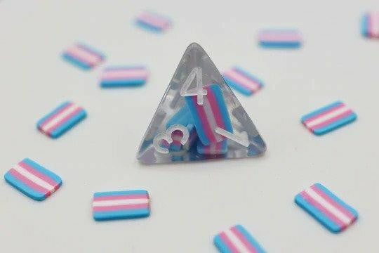 Foam Brain Games Transgender Flag RPG Dice Set