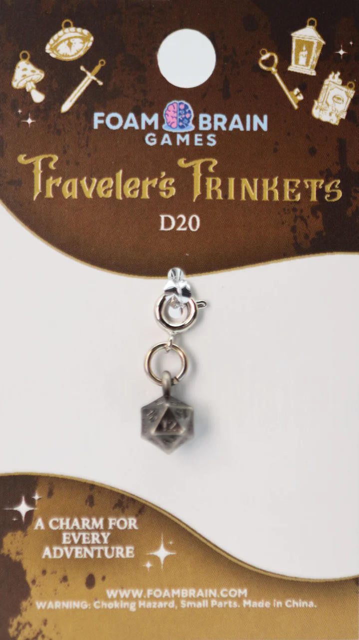 Foam Brain Games Traveler's Trinkets: D20 Charm 