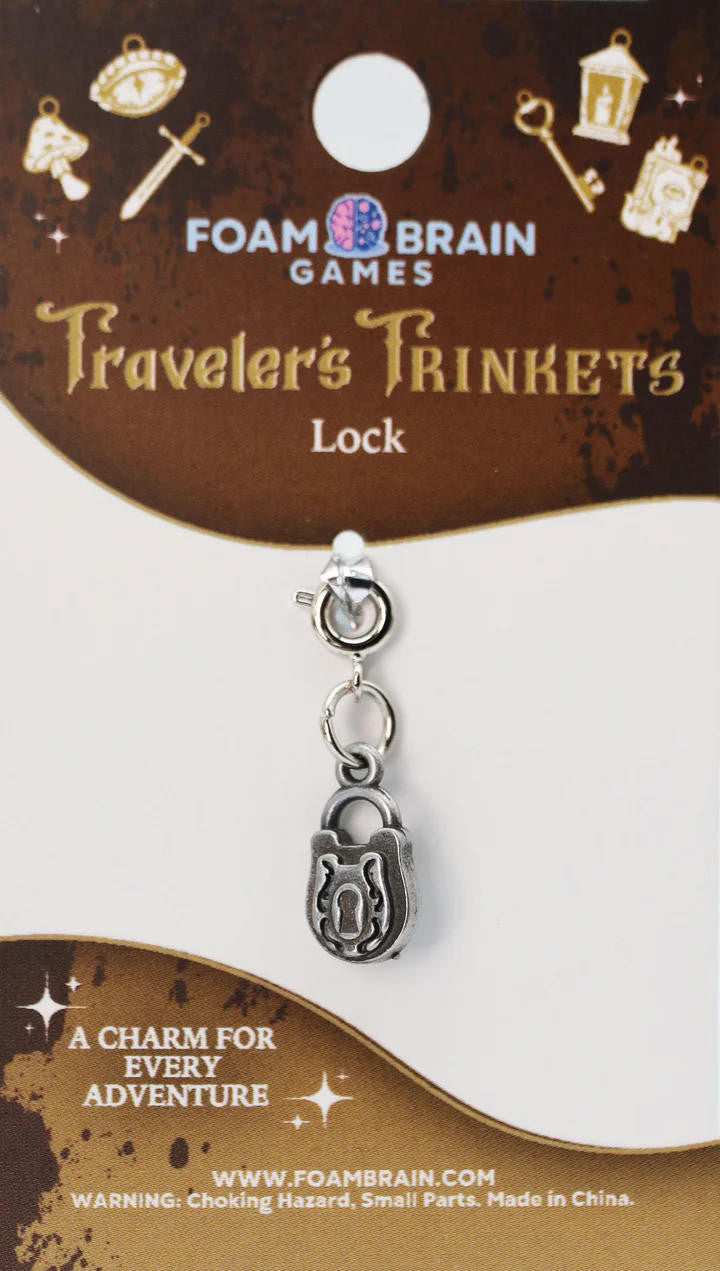 Foam Brain Games Traveler's Trinkets: Lock Charm 
