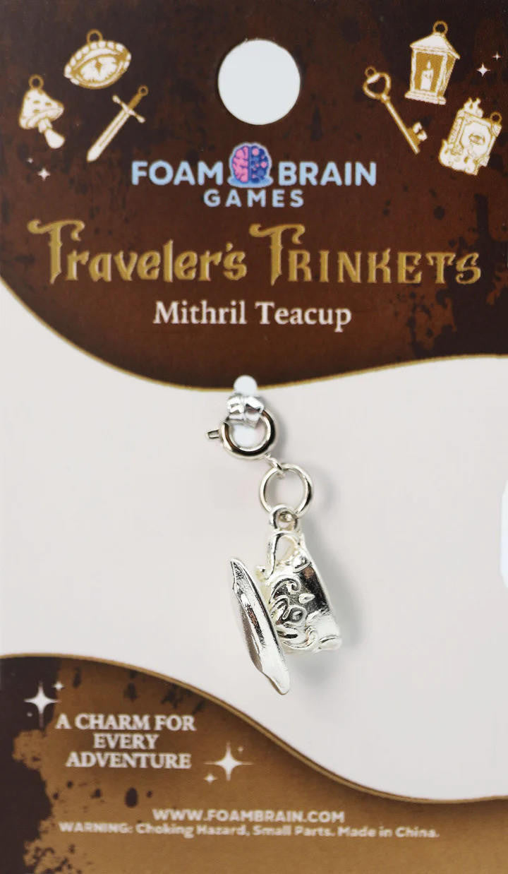 Foam Brain Games Traveler's Trinkets: Mithril Teacup Charm 