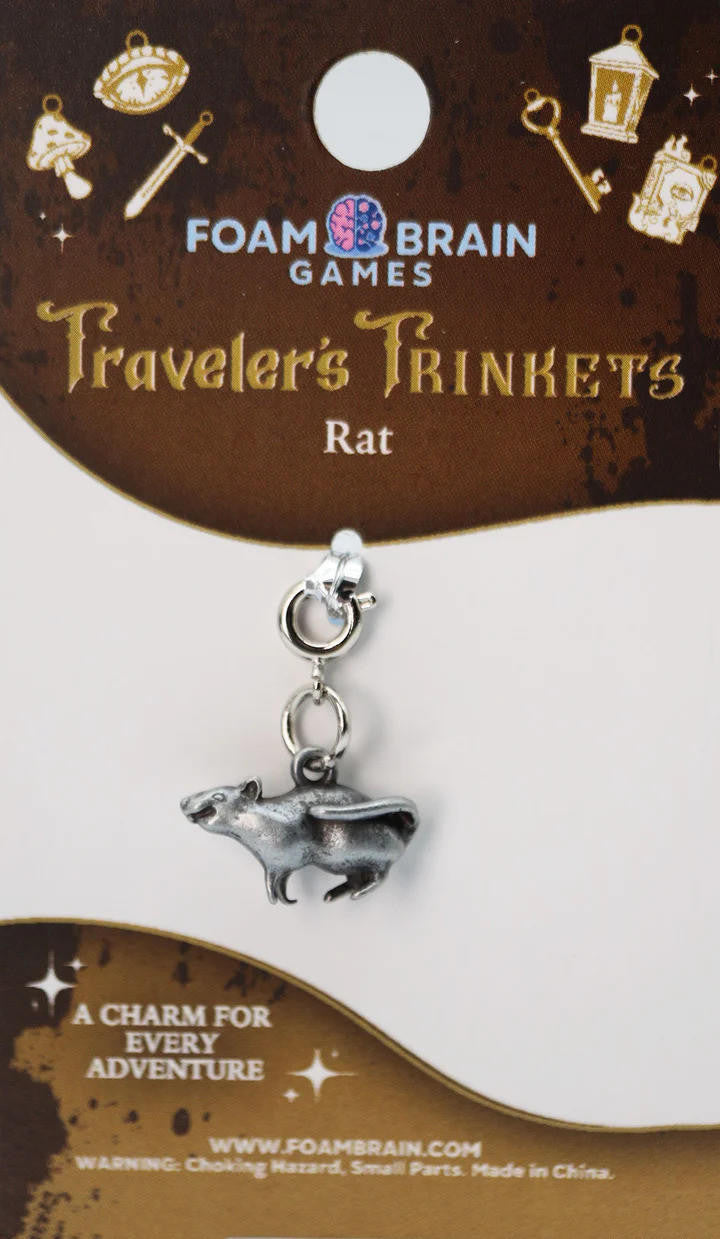 Foam Brain Games Traveler's Trinkets: Rat Charm 