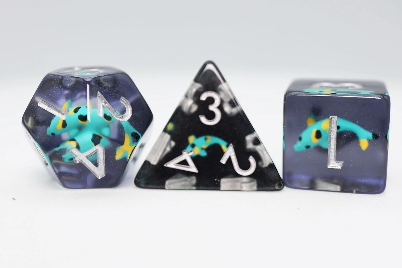 Foam Brain Games Turquoise Koi RPG Dice Set 
