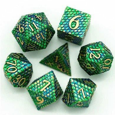 Foam Brain Games Venom Dragon Scale RPG Metal Dice Set