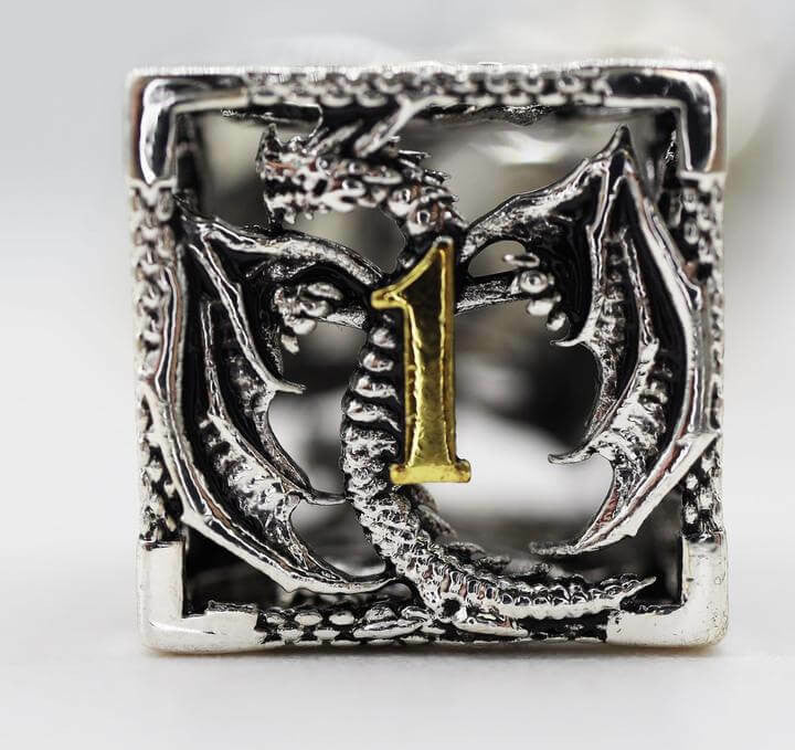 Foam Brain Games Voracious Dragon Hollow RPG Metal Dice Set