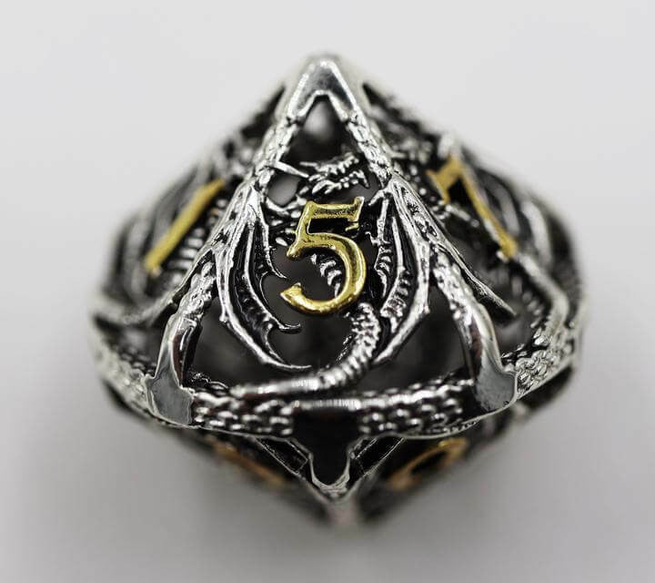 Foam Brain Games Voracious Dragon Hollow RPG Metal Dice Set