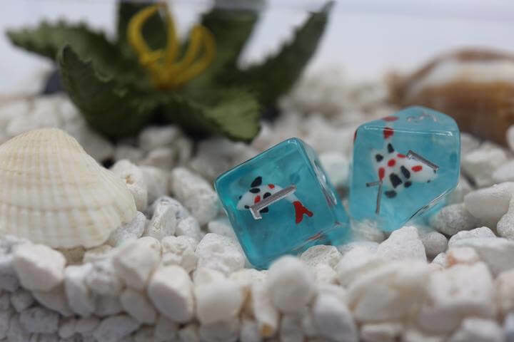 Foam Brain Games Water Garden Koi RPG Dice Set